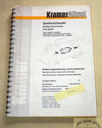 KRAMER     Greiferschaufel