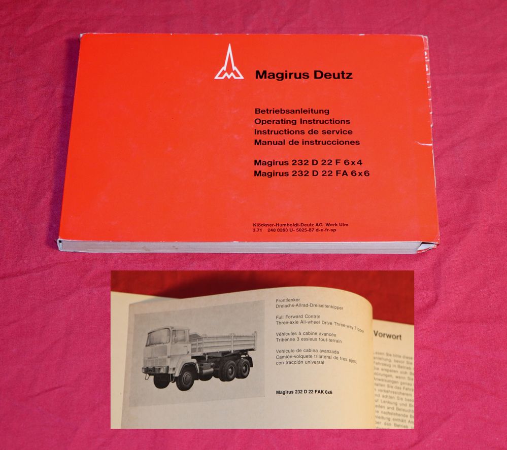 Magirus 232 D 22 F, FA  6x4 , 6x6