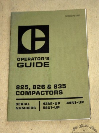 CATERPILLAR     Compactor   825, 826, 835