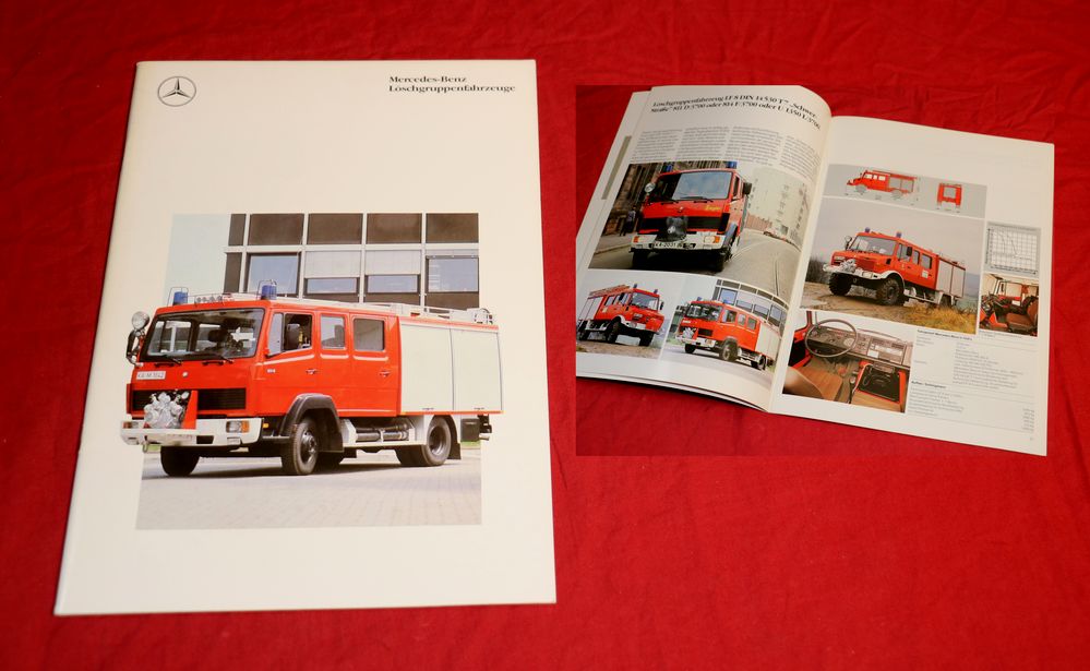 Mercedes Benz Löschgruppenfahrzeuge Feuerwehr Prospekt