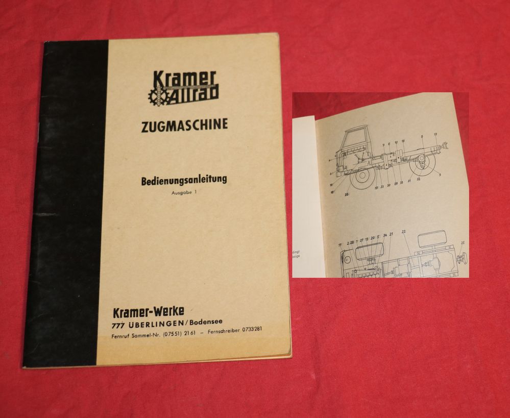 Kramer Allrad Frontlenker Zugmaschine Betriebsanleitung
