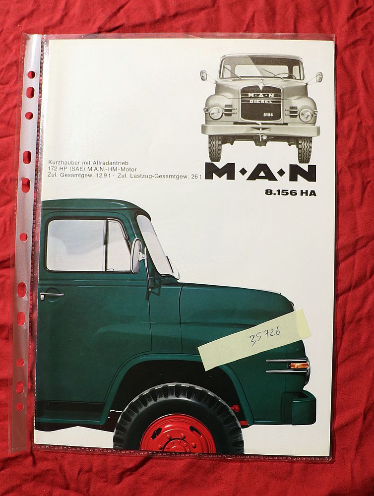 MAN 8.156 HA Prospekt Allrad Hauber LKW