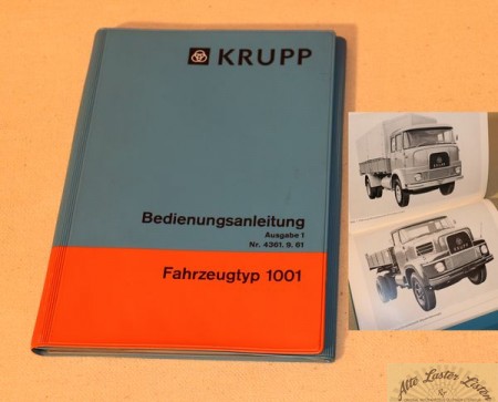 KRUPP 1001 , LKW Front + Hauber mit D 573 Zweitakt Diesel