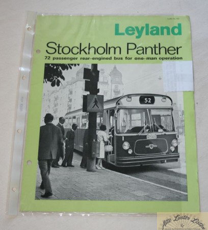 Leyland Stockholm Panther Bus , Prospekt
