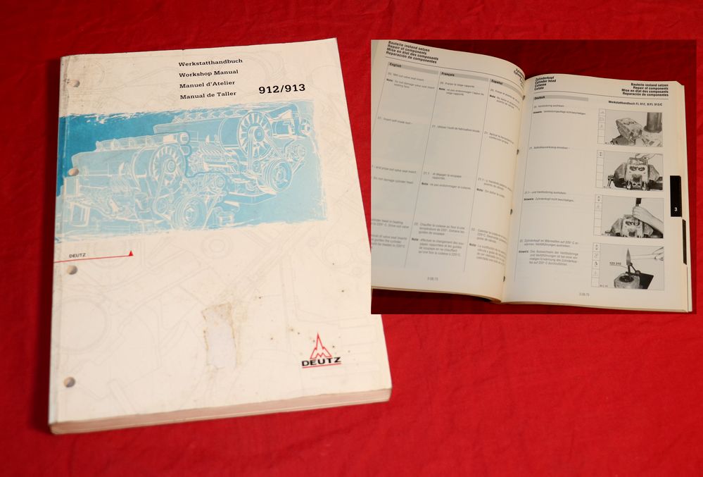 Werkstatthandbuch Deutz Motor BF L 913 , B/FL  912