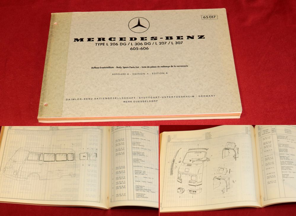 Mercedes Transporter L 206 , L 306 DG  -  L 207, 307   Aufbau