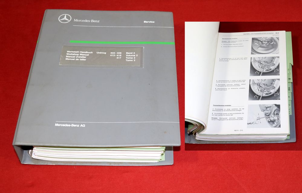 Unimog  403, 406 , 413, 416 und 417 Werkstatthandbuch nur Band 2