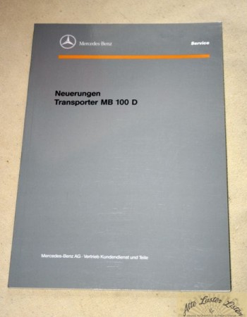 Einführungsschrift   Neuerungen   MB 100 D