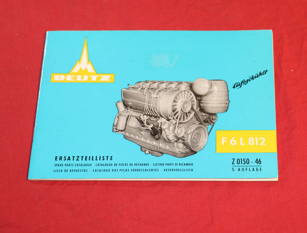 Deutz Motor F 6 L 812 Ersatzteilliste