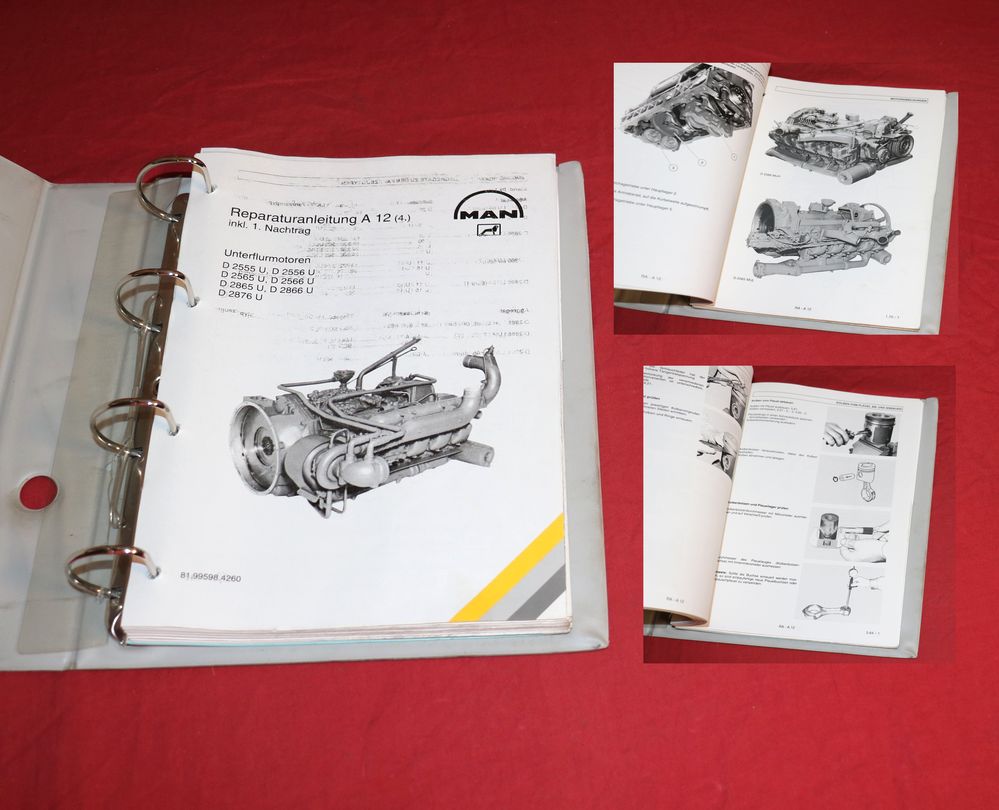 Unterflurmotoren MAN D 2555, 2556, 2565, 2566 , 2865, 2866, 2876 U