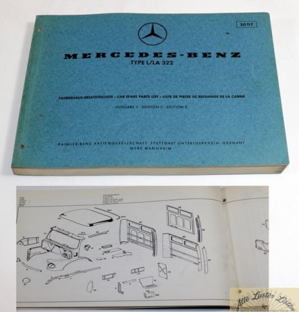 41170_ersatzteilliste_mb_motoren_fahrerhaus_mb_fahrerhaeuser_bCLGpgKv5EUwIr Fahrerhaus Type L / LA 322 für Mercedes Kurzhauber