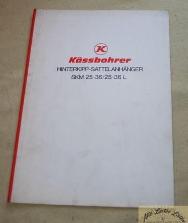 Kässbohrer  Hinterkipp Sattelanhänger  SKM 25-36 , 25-36 L
