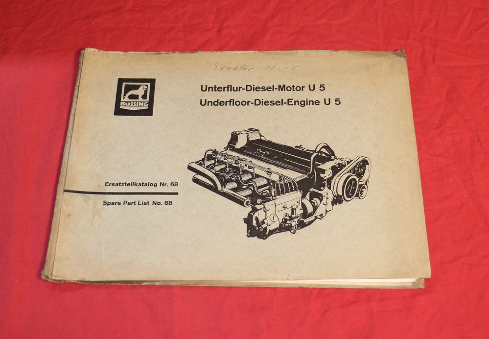 Büssing Unterflur Diesel Motor U 5 , 110 PS