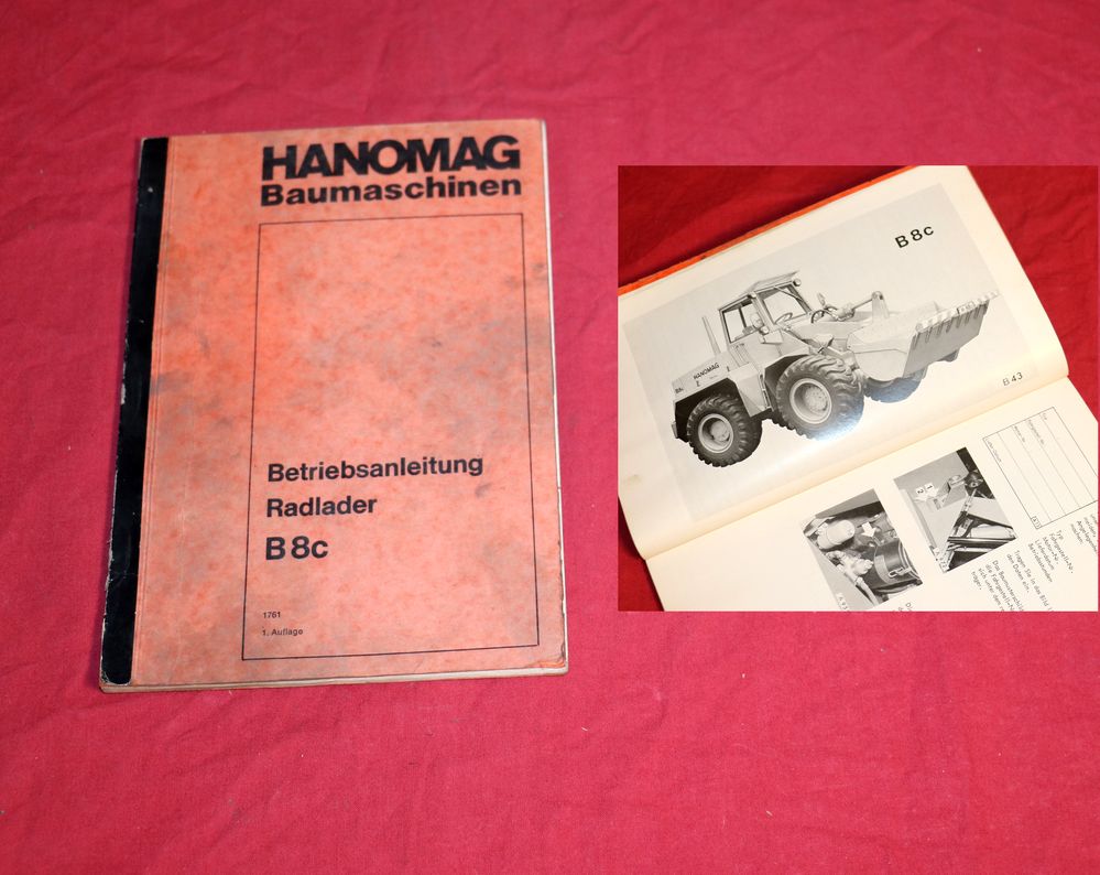 Hanomag B 8 c Radlader Betriebsanleitung