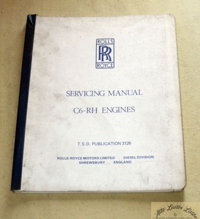 Rolls Royce  C6-RH engines  Servicing Manual