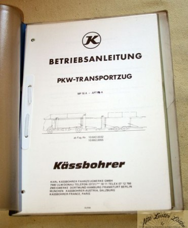 Kässbohrer  PKW - Transportzug   MP 16 A , APT 14 A  + B