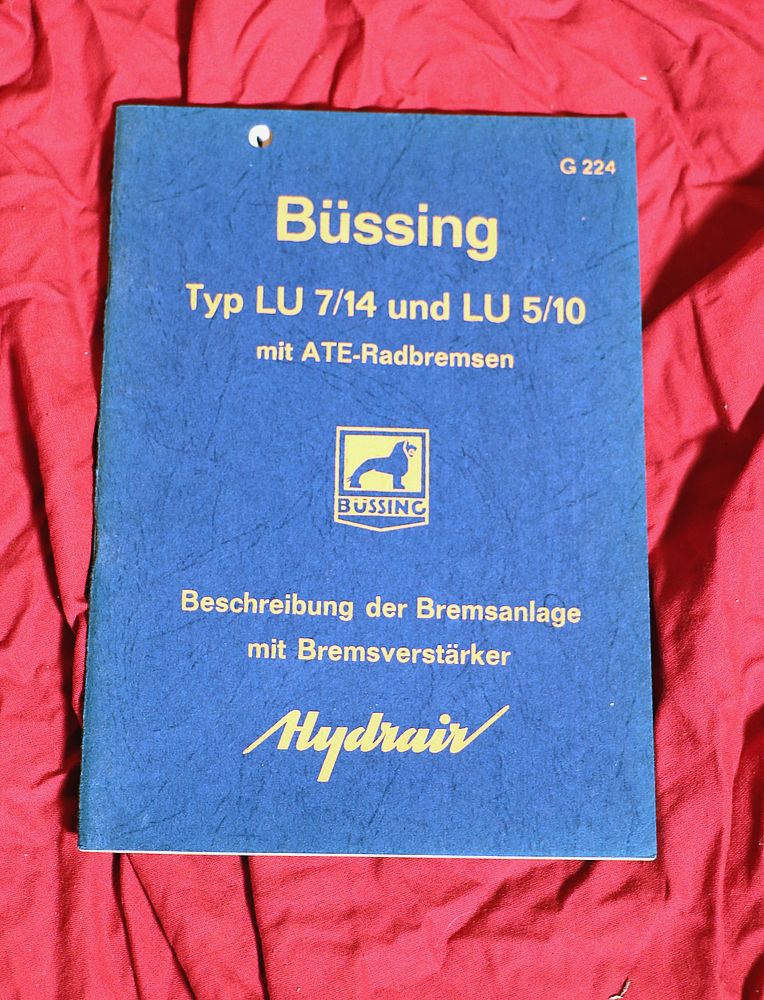 Büssing LU 7/14 und LU 5/10 , Bremsanlage Hydrair