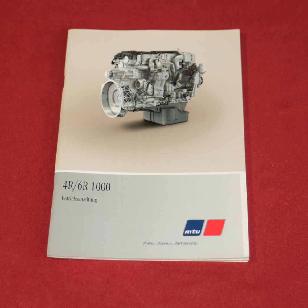 Mercedes MTU Motor 4R , 6R 1000 Betriebsanleitung