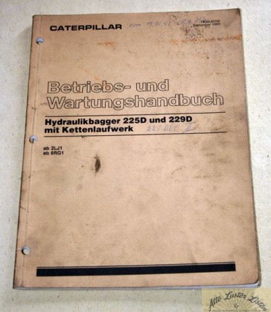 CATERPILLAR   Hydraulikbagger  225D und 229D
