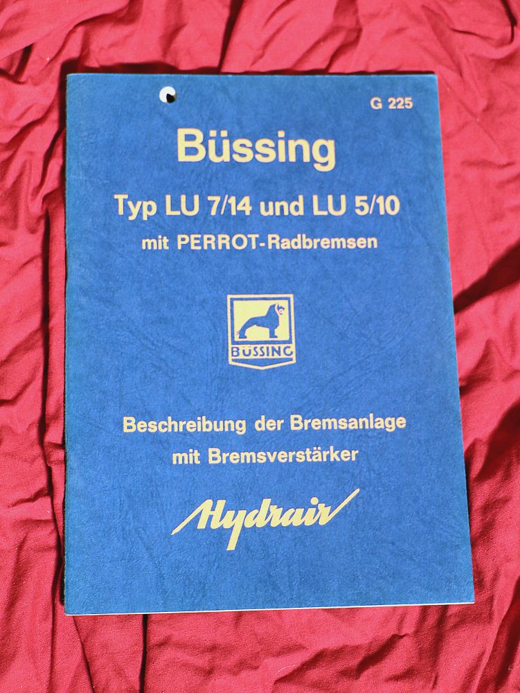 Büssing LU 7/14 und LU 5/10 , Bremsanlage Hydrair + Perrot