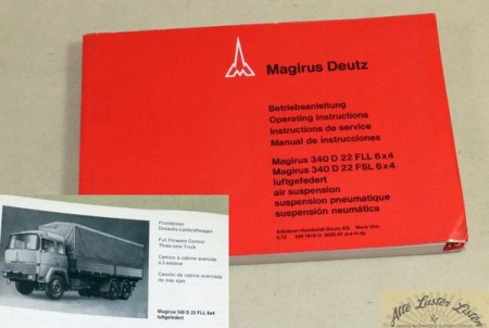 Magirus 340 D 22   FLL, FSL , luftgefedert   6x4