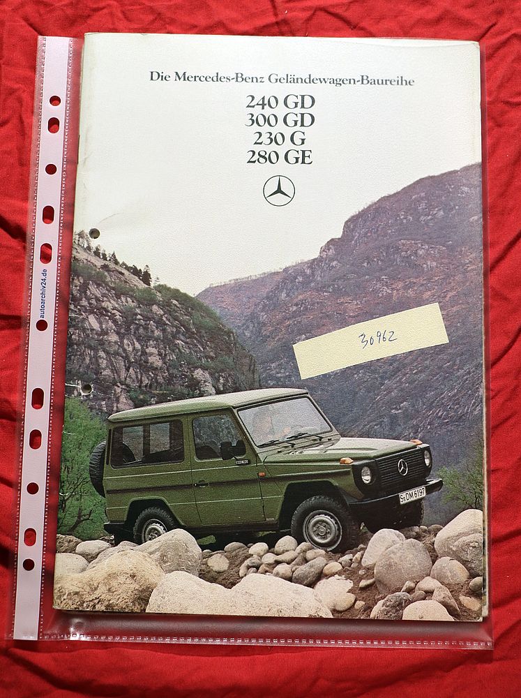 30962 Mercedes Geländewagen 240, 300 GD, 230, 280 G, GE Prospekt