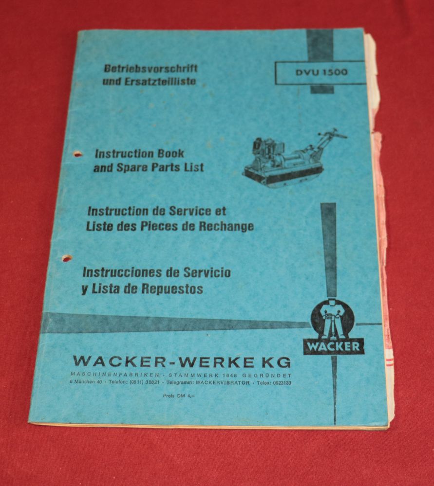 WACKER Rüttler DVU 1500