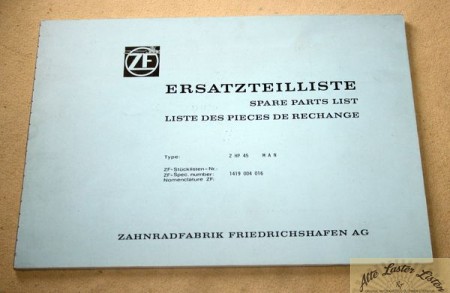 ZF   Getriebe 2 HP 45  für MAN