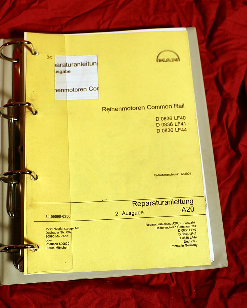 MAN Reihenmotoren D 0836 LF 40, 41, 44 Werkstatthandbuch