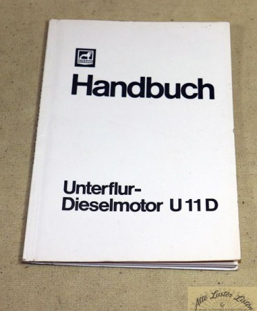Büssing Motor U 11 D Handbuch
