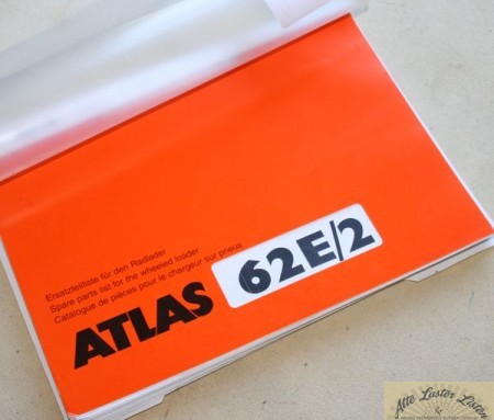 ATLAS 62 E/2 Radlader Ersatzteilliste