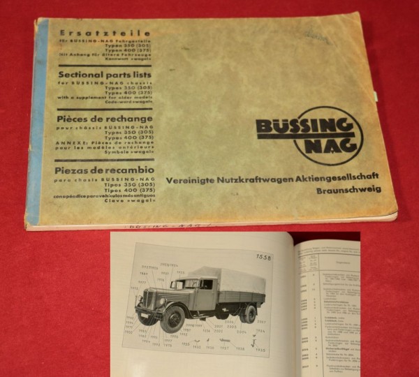 Büssing - NAG , Fahrgestell Typ 350, 400 , 305, 375