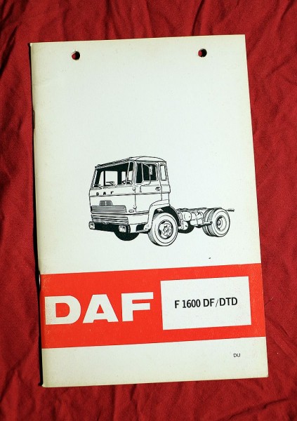 DAF F 1600 DF, DTD Betriebsanleitung