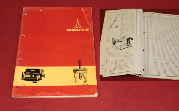Spezialwerkzeug Katalog , Deutz Motoren