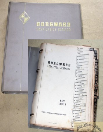 Borgward B 522 , B 522 A Ersatzteilkatalog