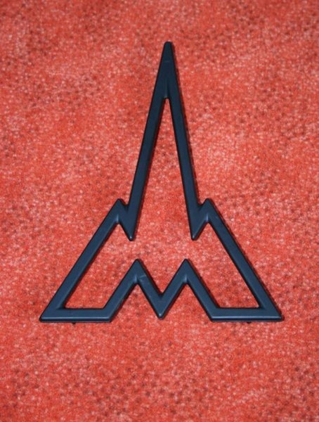 Emblem Magirus &quot; M &quot; Ulmer Münster , Alu