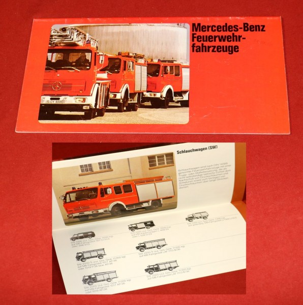 Mercedes Benz Feuerwehrfahrzeuge 1979 Prospekt