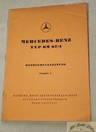 Mercedes Motor OM 67 / 4