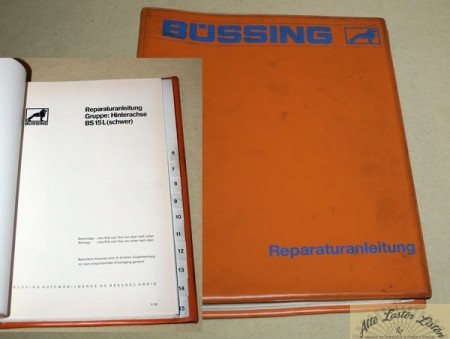 Büssing BS 15 L , schwer , Werkstatthandbuch