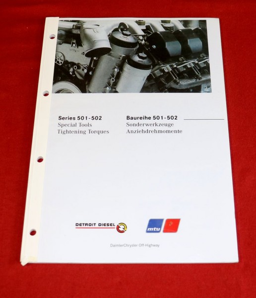 Sonderwerkzeuge Mercedes Motoren OM 501, OM 502