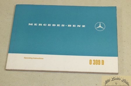 Mercedes O 309 D USA Operating Instructions