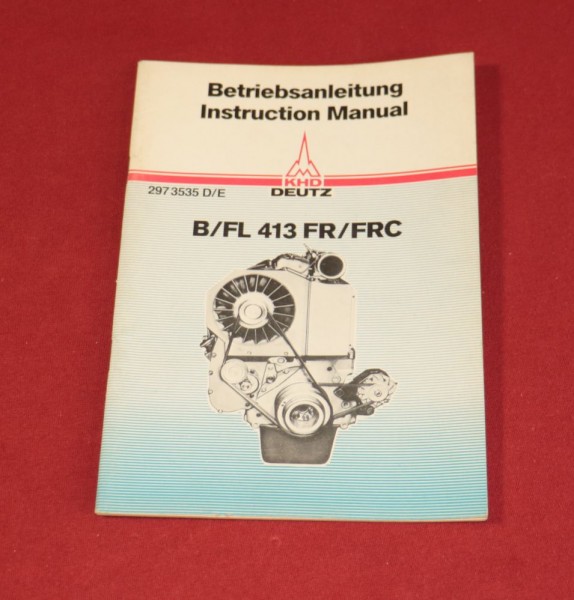 Anleitung Deutz Motoren B FL 413 FR