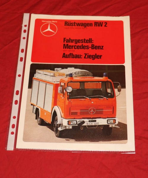 Mercedes 1017 , Rüstwagen RW 2