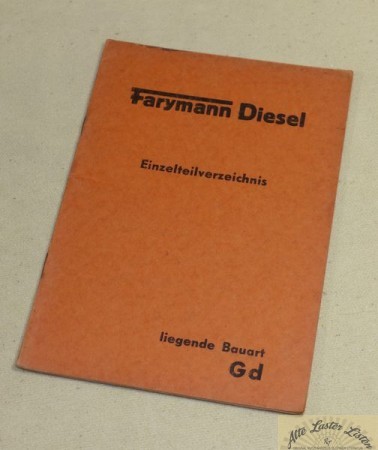 Motor Farymann Diesel Gd liegende Bauart