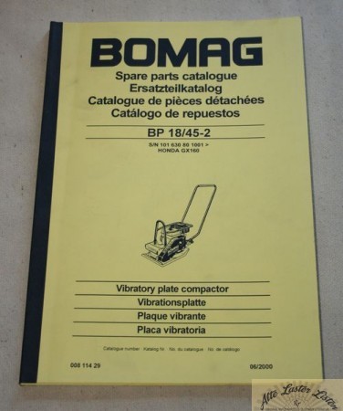 BOMAG Rüttler BP 18/45-2 mit Honda GX160