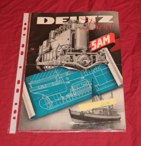 Deutz Diesel SAM , Schiffsdieselmotoren Prospekt