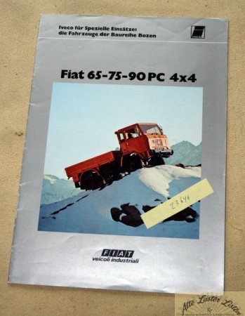 FIAT 65 , 75 , 90 PC 4x4 Prospekt , Iveco