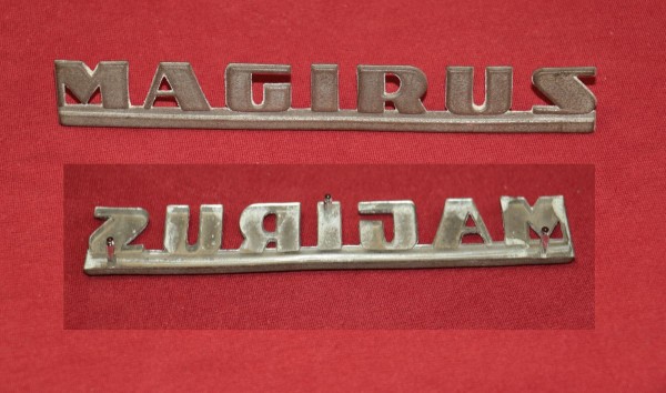 Schriftzug Magirus , für Motorhaube, Seite