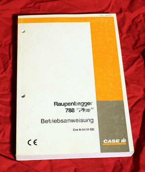 CASE 788 Plus Raupenbagger Bagger , Anleitung
