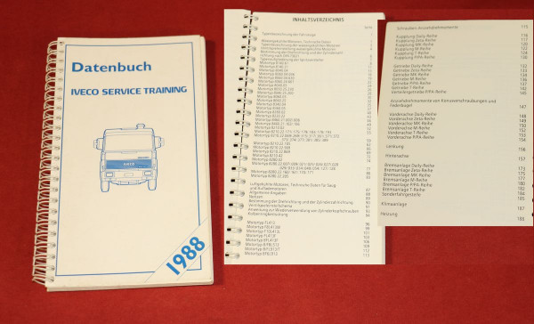 Iveco Datenbuch 1988 Service Training